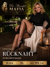 Vintage Strapsstrümpfe  Rücknaht 8DEN Damen...
