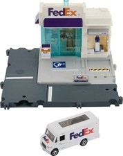 Matchbox Action Drivers FedEx Package Center w/Delivery Truck 1:64 Scale Playset