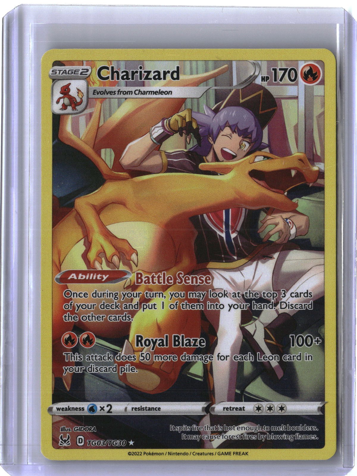SWSH11: Lost Origin Trainer Gallery #TG03/TG30 Charizard