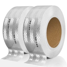 SEVEN SPARTA DOT-C2 Reflective Safety Tape 2 Inch x 200 Feet Silver Conspicui...