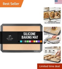 Tappetino da Forno in Silicone - Foglio di Silicone Antiaderente Riutilizzabile per Forno, 15" x 11,6",...