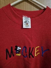  Vintage 90s Mickey Mouse Embroidered Sweatsh...
