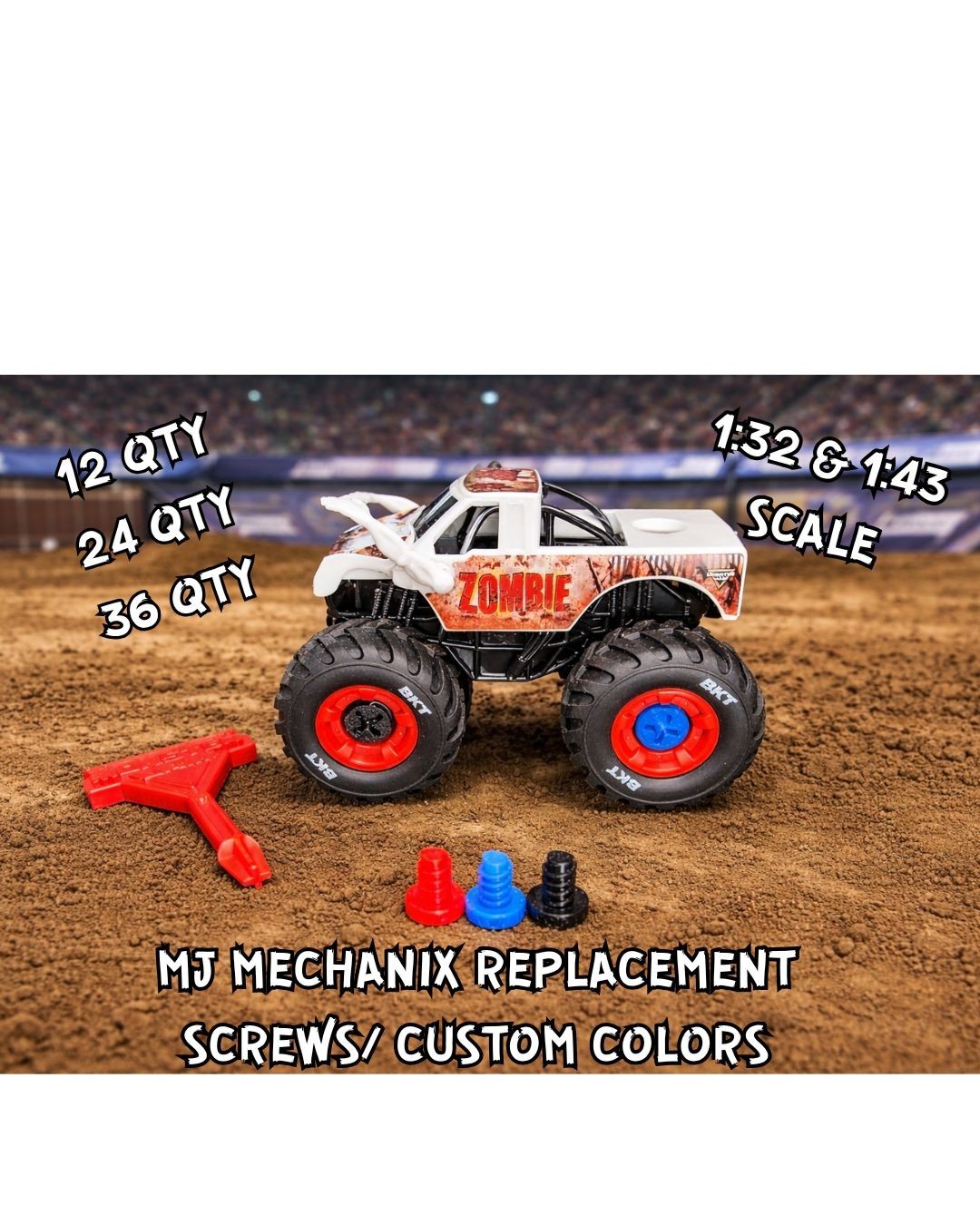 MJ Mechanix Replacement Screws 1/32 & 1/43 Scale Multiple Quantities
