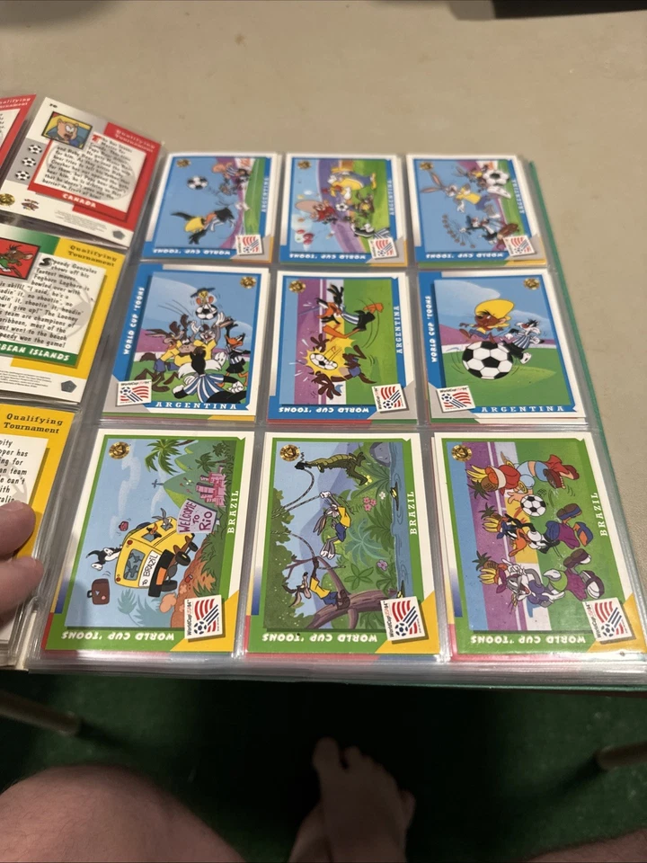 Футбольные карточки чемпионата мира США 1994 Toons как новые полный комплект - Изображение 3 из 4