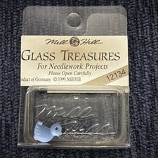 Rare Mill Hill Glass Treasures 12134 Petite Light, Blue Sapphire, Songbird