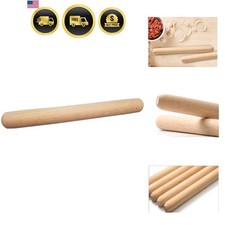 Rodillo de madera masa albóndiga francesa rodillo para hornear pizza 12 pulgadas