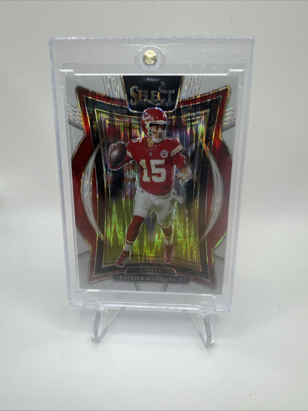 2024 Panini Select - Concourse Patrick Mahomes II #33 White Shock Prizm /199