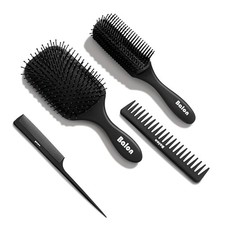 Hair Brush for Women and Men, 4Pcs Paddle Brush Detangling Brush Hair Comb Se...
