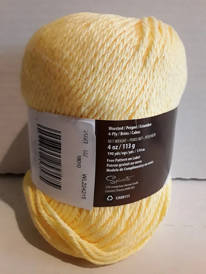 Пряжа из камвольного хлопка LILY Sugar n Cream суперразмер красная, желтая, розово-розовая - Изображение 4 из 4