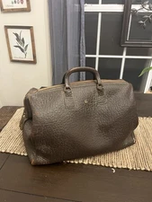 Antique Brown Leather Doctor’s Bag - Sturdy, Good Condition