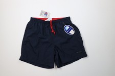 Deadstock Vtg Y2K 2002 Champion Mens Large Spell Out Lined Shorts Swim Trunks