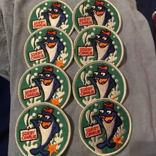 Lot of 8 Vintage StarKist Sorry Charlie Tuna Embroidered Patch Original Rare