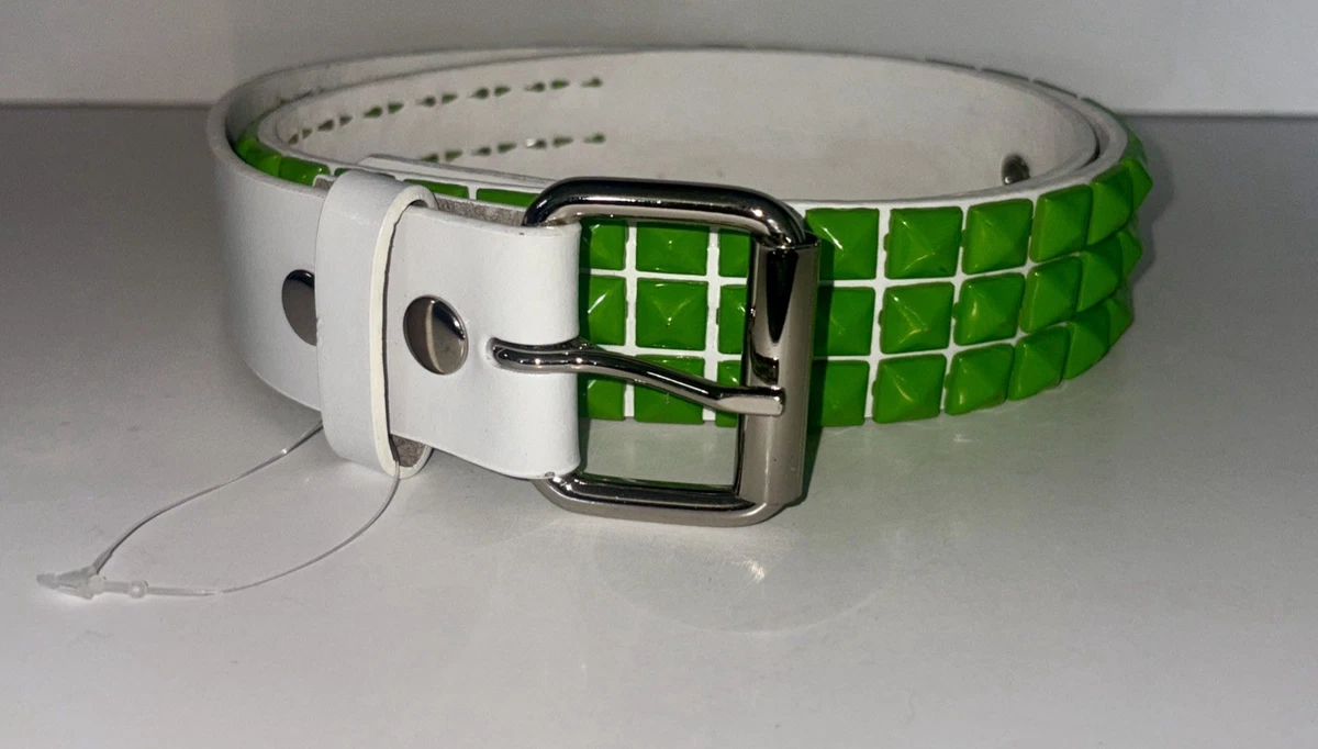 Leather Studded Green Belts for Men for sale | eBay