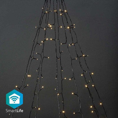 SmartLife Weihnachtsbeleuchtung   Baum   Wi Fi   Warmweiss   200 LED's   20.0 m 