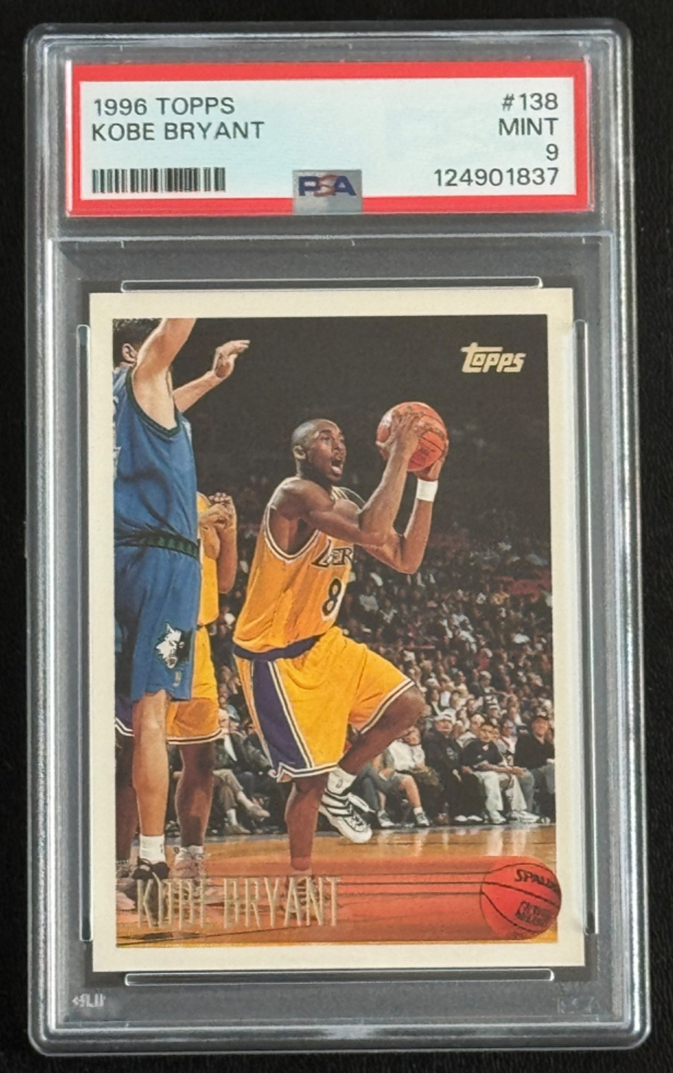 1996 Topps Kobe Bryant RC #138 PSA 9