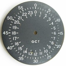 Elgin Pocket Watch 16s military GCT part: black dial ... in fine condition ...