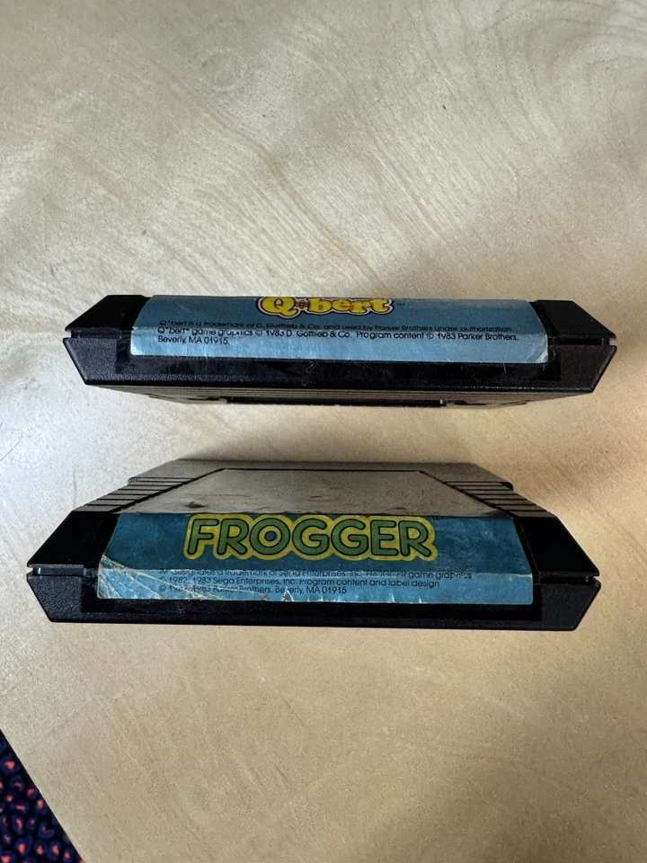 Atari 5200 - Q-BERT & Frogger - Parker Brothers Game Cartridges - Image 2 of 3