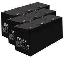 Mighty Max 12V 5AH SLA Replacement Battery for Razor Crazy Cart - 9 Pack