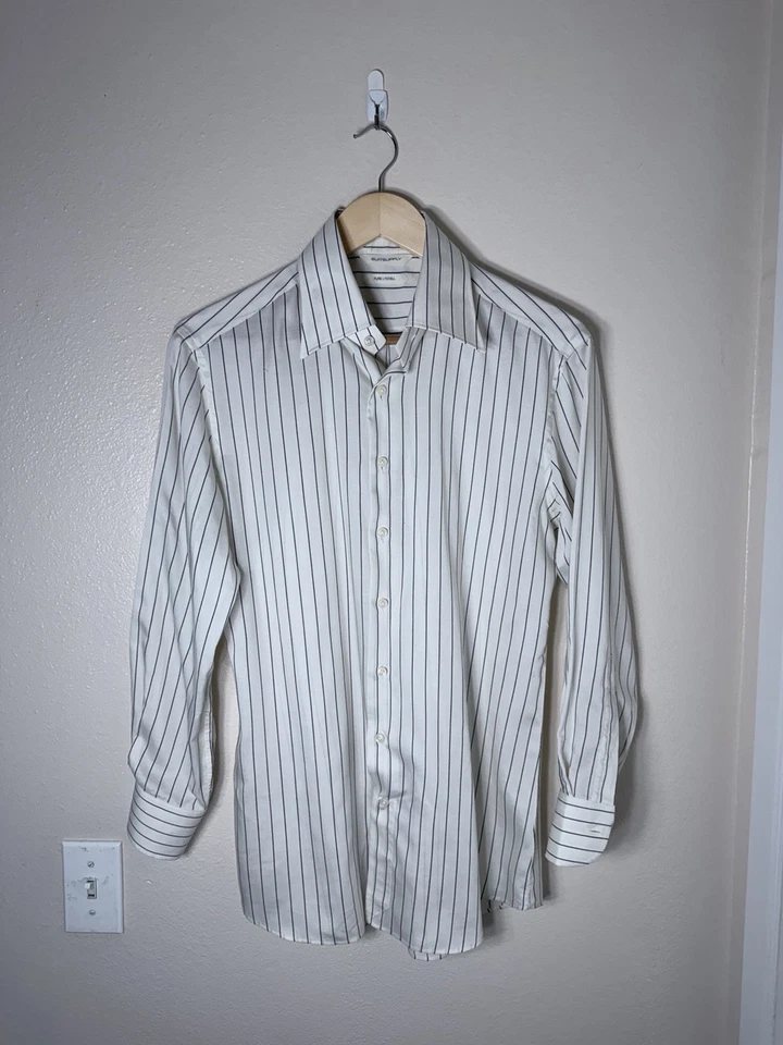 Suitsupply White Striped Collar Shirt - Image 4 of 4