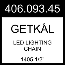 IKEA GETKÅL LED Lighting Chain Adjustable Color Outdoor   1405 1/2" 406.093.45