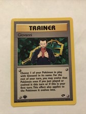 Giovanni 104/132 Gym Challenge 1st Edition Pokemon Card Non Holo Rare Card