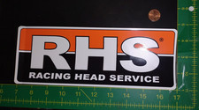 Rhs Racing Head Service Sticker Decal Automotive 11in Orange Black White Vinyl
