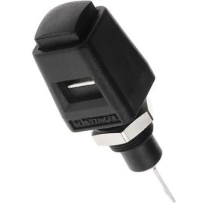 1PC RS COMPONENTS UK ESD 6554 / SW Schutzinger Black 4 mm Test Plug And Soc