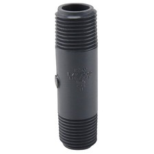 Genova 300 Series P-12-3 Pipe Nipple, 1/2 in, MIP, PVC, Gray, SCH 80 Schedule, 3