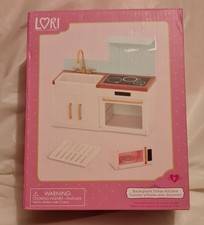 Lori By Battat Kitchen Accessory Set For 6" Dolls Cooker Sink Microwave New