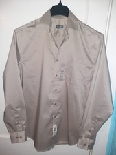 Van Heusen Ultra Wrinkle Free Flex Stretch Regular Fit Taupe L/S Dress Shirt