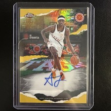 2025 Topps Chrome McDonald's All American AJ Dybantsa Winning Tags Auto Gold /50