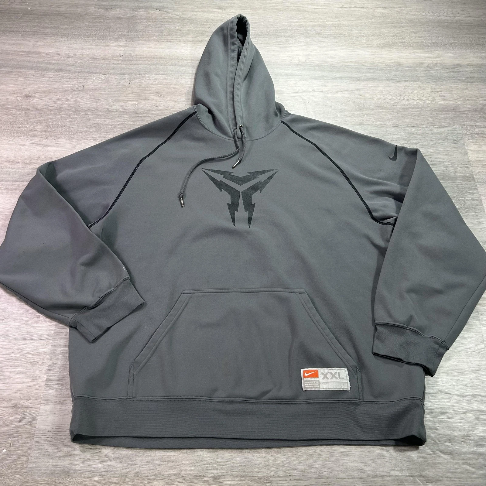 Nike Kobe Bryant Protro Therma-FIT Hoodie Mens 2XL Gray Fleece Sweatshirt Mamba