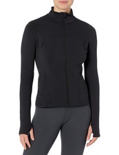 Sz Does not apply Yummie Women's Mesh Panel Active Irena Jacket, Black, Small