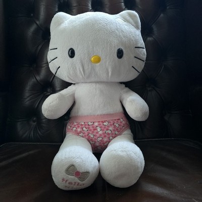 Build A Bear weißes Hello Kitty Plüschtier mit Kleidung Sanrio UK exklusiv 