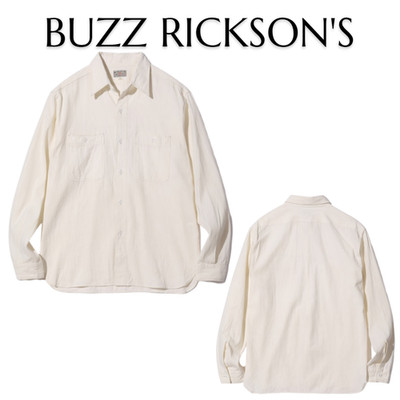 BUZZ RICKSON'S Lot No. BR25996 WEISSES CHAMBRAY ARBEITSHEMD LANGARM Japan Neu
