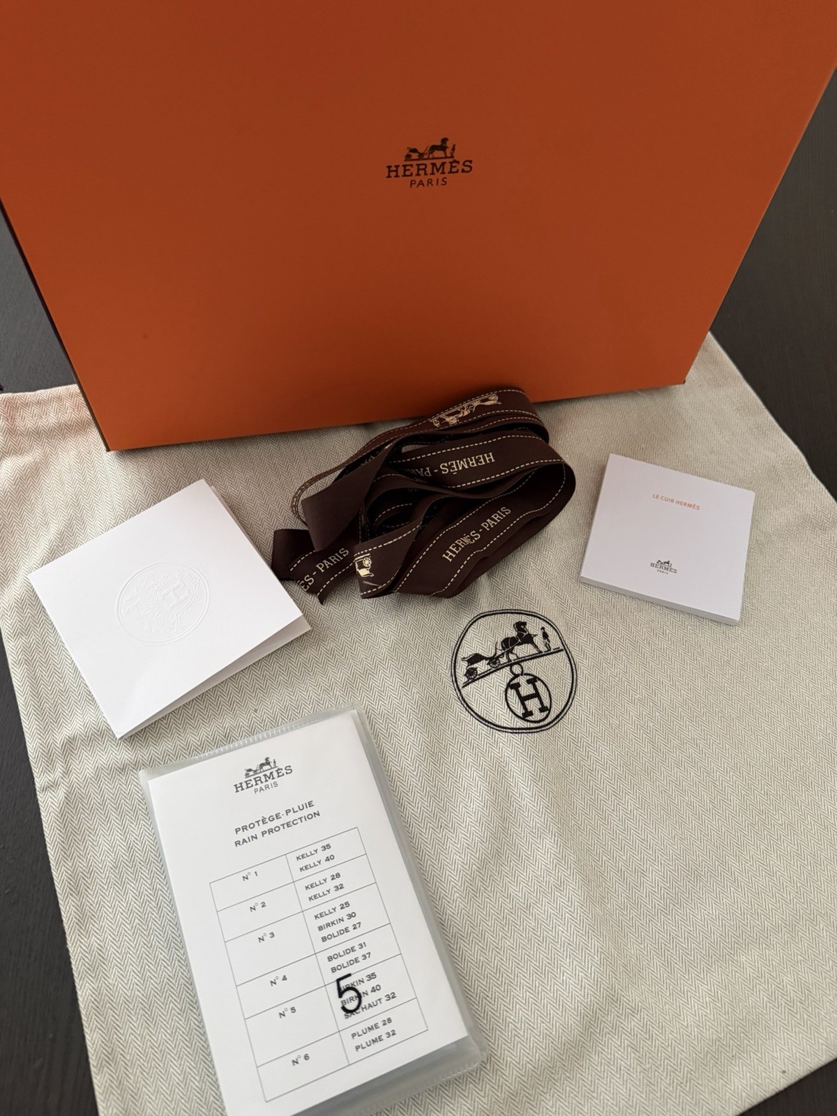  Orange Empty Box for Kelly 28/ Birkin 30
