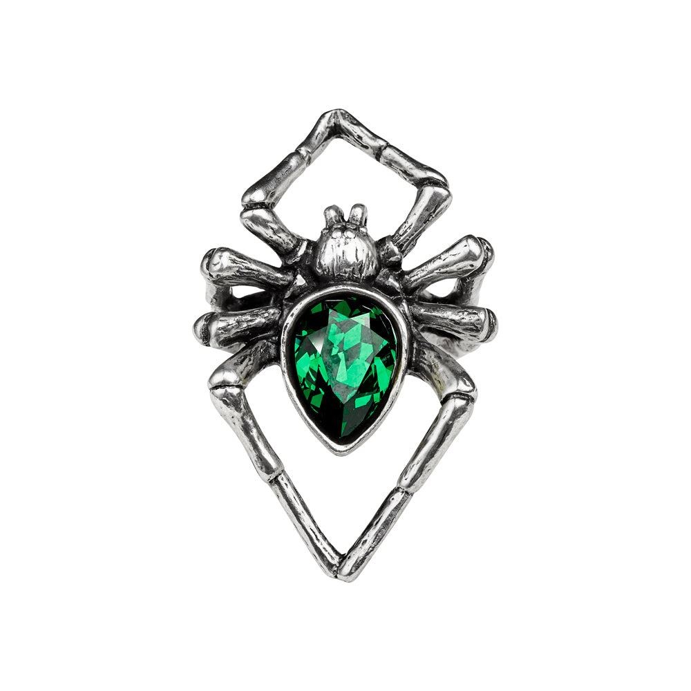 Alchemy Gothic Emerald Venom Ring -Brand New