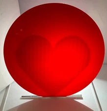 Acrylic Circle Disc - 1/8" thick - Translucent Red- 10" Diameter