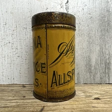 Antique Sultana Spice Mills Tin  A & P Allspice Advertising