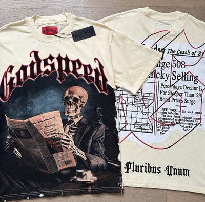 Godspeed Skeleton Graphic Master Collection Archives Cream Short Sleeve T-Shirt