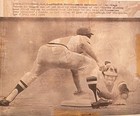 AP PHOTO OF PITTSBURGH PIRATES RICHIE HEBNER MAKING TAG - 1973 — photo 1