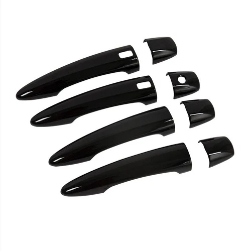 For Nissan Sentra 2020-2024 Bright black Front Car Door Handles Cover Trim 8pc - Picture 7 of 9