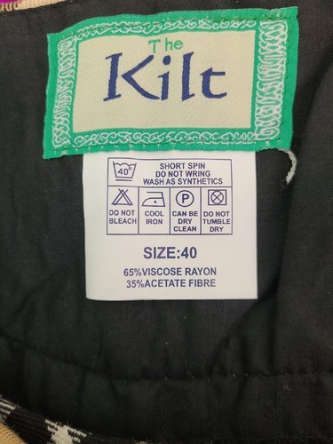 THE KILT Womens SZ 40 Brown Pleated W/ Buckles - Picture 4 of 4