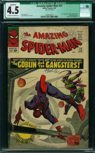 AMAZING SPIDER-MAN 23 CGC 4.5 QUALIFIED PAGE 14 MISSING 1965 3RD GOBLIN C6