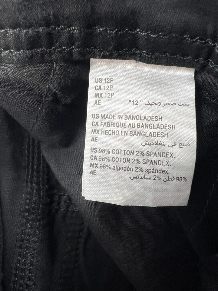 Pantalones Cortos Style & Co Mujer Talla 12 Petite 12P Negros Bolsillos Elastizados Nuevos Foto 4 de 4