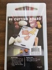 CUTTING BOARD WHITE COMMERCIAL PLASTIC 6" x 10" x 1/2" DURABLE WITH CARRY HANDLE