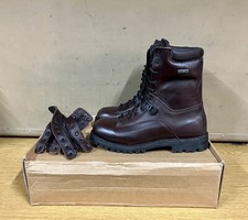 GENUINE ITALIAN ARMY PARA ANFIBI BOOTS LEATHER BROWN NEW 10.5 UK -11.5 US -45 EU