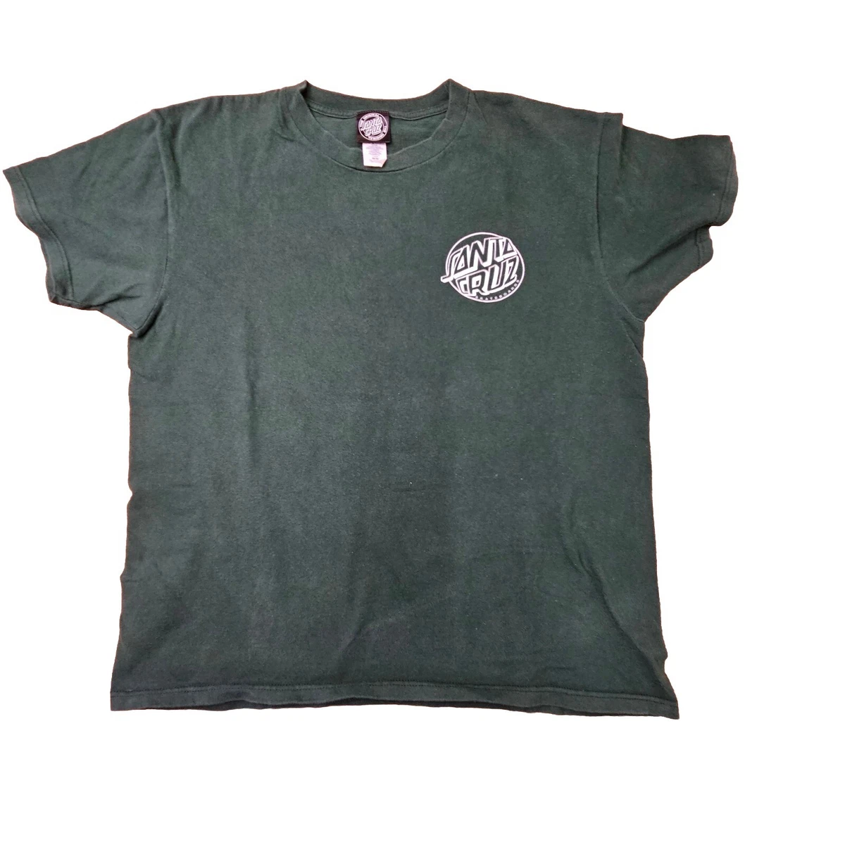 T-shirt Con "La Cruz Travetti" Verde, Color Verde - Verde Oliva, Tamaño L