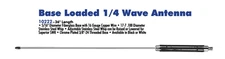 Aries Technology 10222 36" Base Loaded 1/4 Wave Antenna Black Brand New