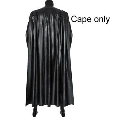 The Batman Bruce Wayne Robert Cosplay Cape Faux Leather Cloak Costume Accessory